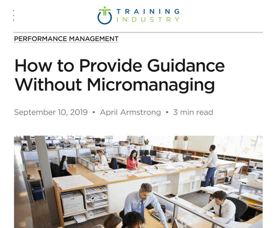 How To Provide Guidance Without Micromanaging